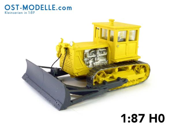 Planierraupe S100 CHTZ DZ 53 alte Kabine breites Schiebeschild - gelb